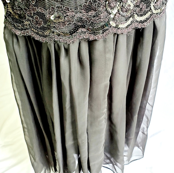 Custom Tailored Black Evening Gown - Picture 2 of 15